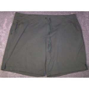 Athletic Works Shorts XL 38X8 Olive Green‎ Pockets Drawstring Polyester Pull On